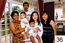 Gowrie, her husband Prakash and daughter